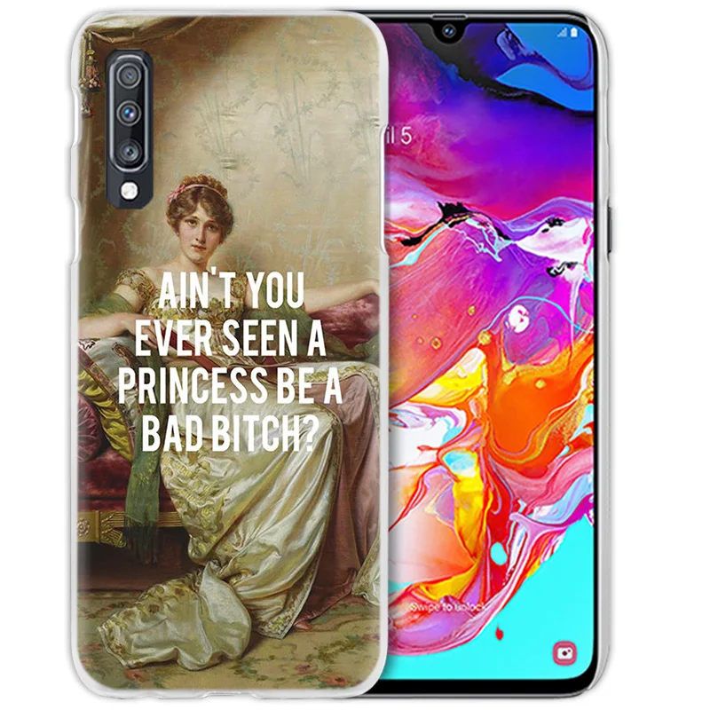 Художественный чехол для samsung Galaxy A50 A70 A20e A40 A30 A20 A10 A8 A6 Plus A9 A7 жесткий прозрачный чехол для телефона смешная Мона Лиза