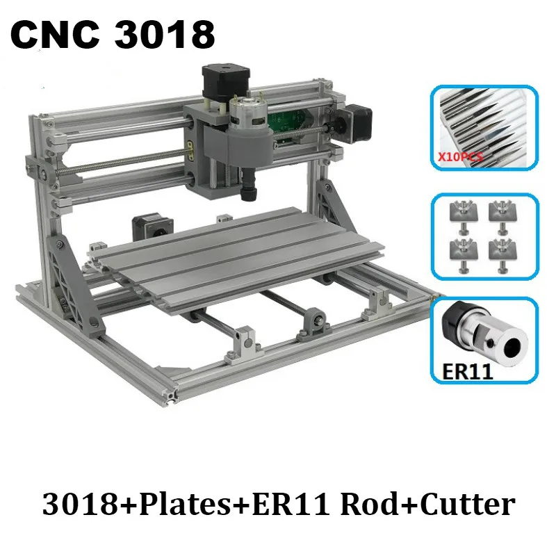 

CNC Laser Engraver 3018 PRO Engraving Machine with ER11,3 Axis Pro GRBL Control Engraver,DIY Pcb PVC Milling Machine