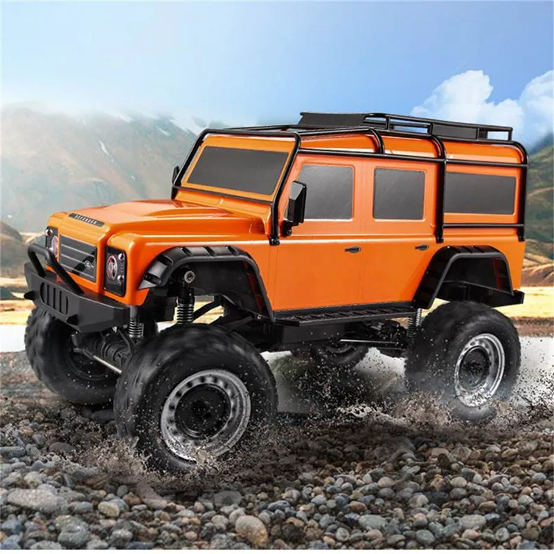 Двуглавый орёл E328-001 1/8 2,4 г 4WD Rc автомобиль Рок Гусеничный подвижная автомобильная w/светодиодный свет RTR модель - Цвет: Orange