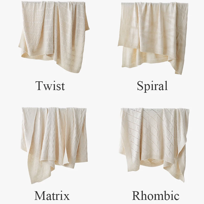 Скандинавский плед для дивана из 100% хлопка гостиной летнее одеяло детское сна