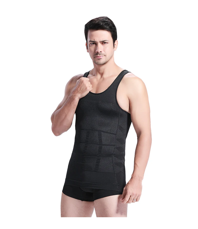 Брюшный корсет PRAYGER Body Shaper тонкие футболки для мужчин Shaper для похудения живота майка гинекомастия компрессионная шлейка-жилетка