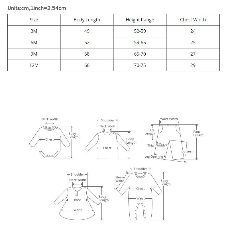 [В 3 упаковках случайный стиль] Одежда для новорожденных с мультяшным принтом