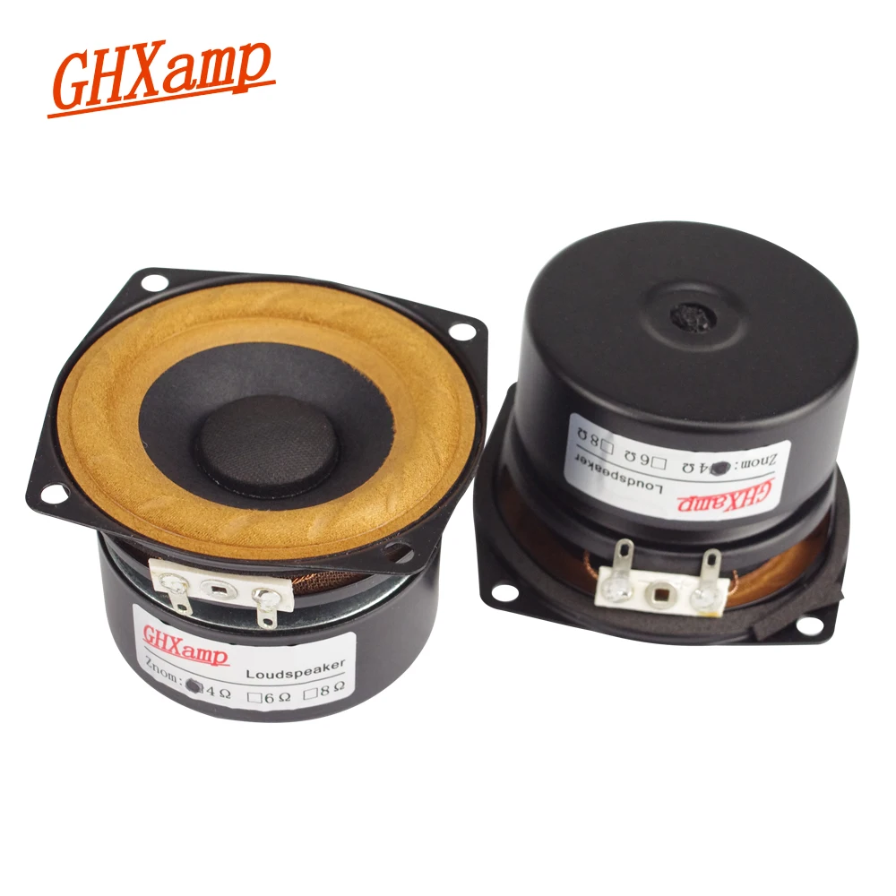 Ghxamp 2 5 дюймов 15 Вт полный диапазон динамиков тканевый подвесной край Hifi ТВ