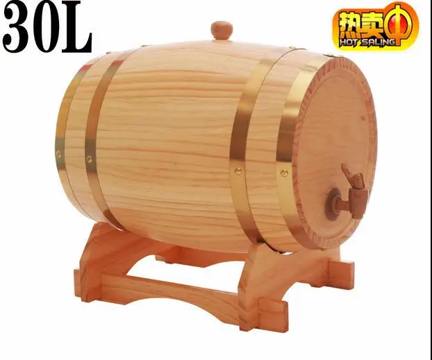 30л большой емкости Пивные Бочки дубовая бочка деревянная Бар Отель Ресторан