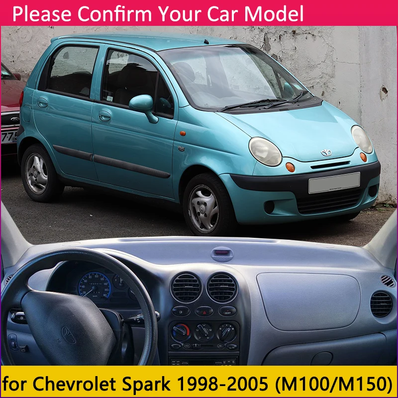 Для Chevrolet Spark 1998 ~ 2005 M100 M150 Противоскользящий коврик на приборную панель