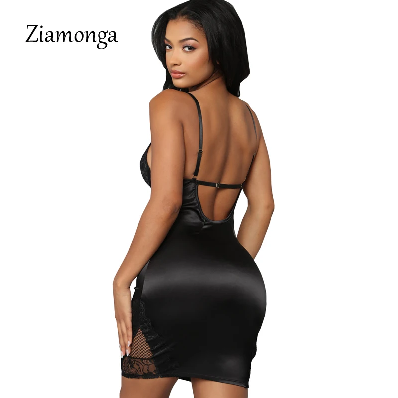 Ziamonga атласное шелковое женское вечернее платье сексуальное ночной клуб платья
