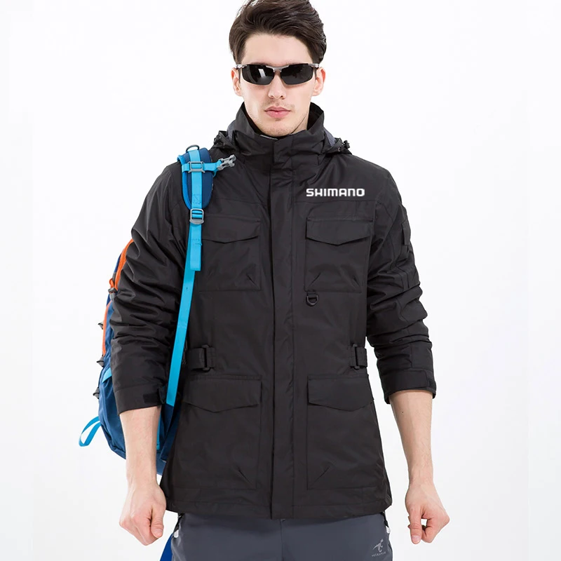 Охотничья Куртка мужская теплая двухсекционная ветрозащитная