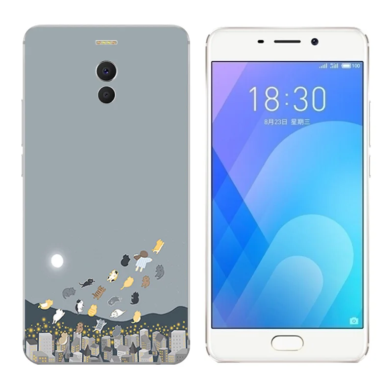 Чехол для телефона Meizu M6 Note силиконовый чехол с принтом &quotдиск&quot Meilan сумки Note/Blue
