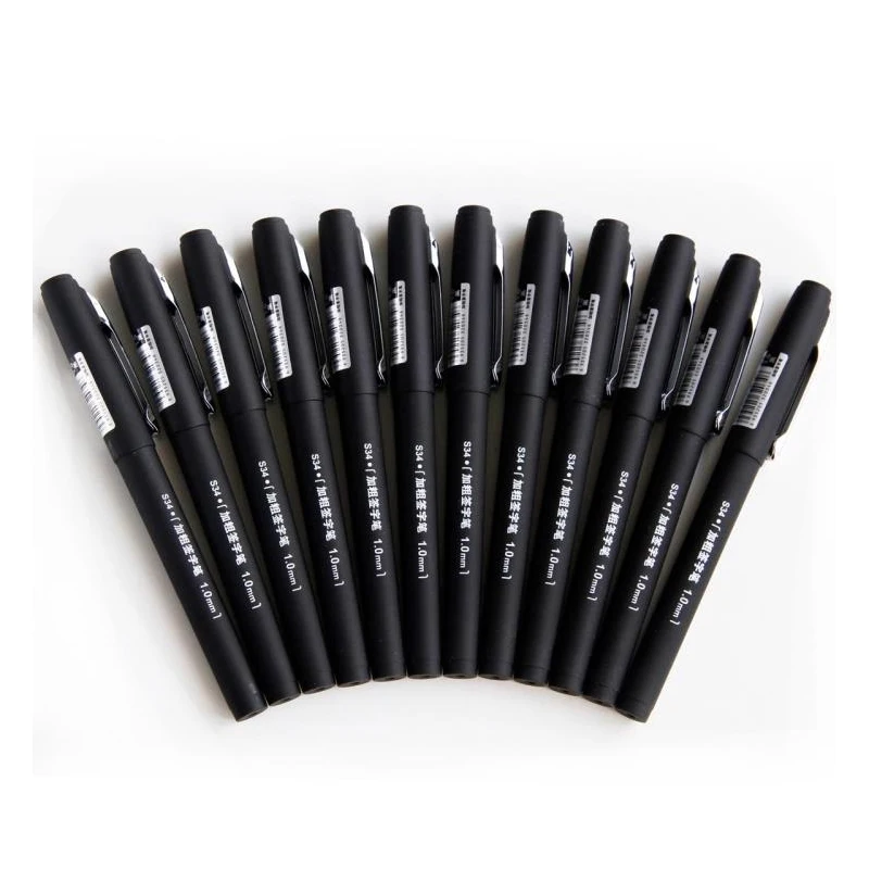 1 шт. 0 мм черная профессиональная ручка для роллербола гелевая чернильная