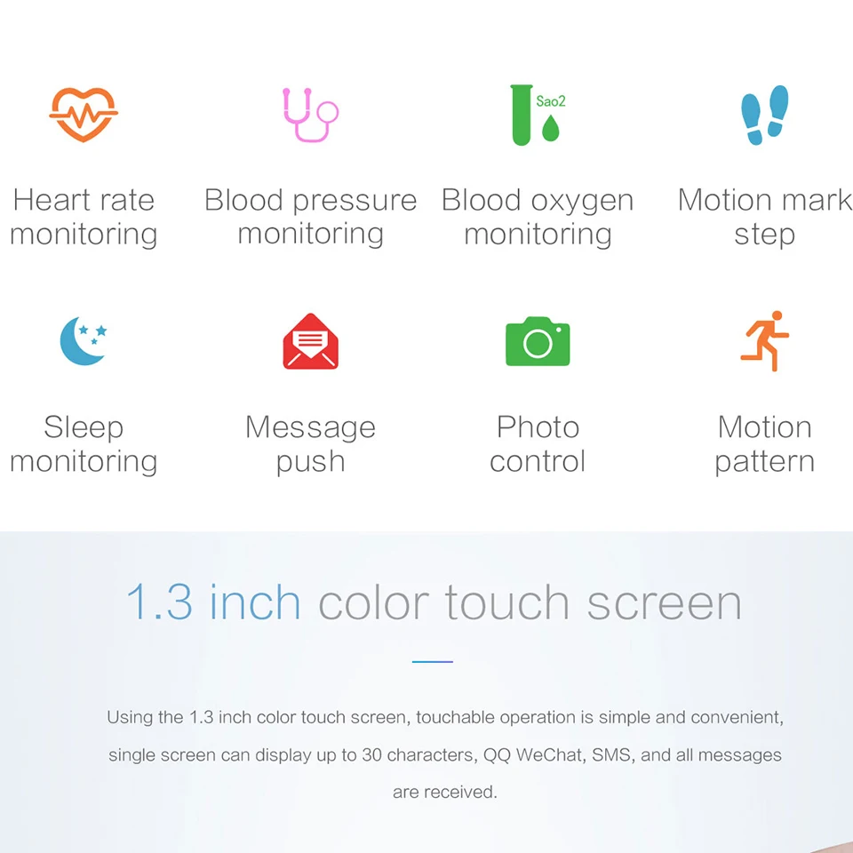 P68 фитнес-браслет монитор сердечного ритма измерение артериального давления