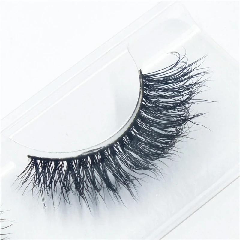 YOKPN Handmade Stray Mink False Eyelashes Messy Cross Natural Long Eye Lashes Sexy Nightclub Makeup Tool Thick Fake | Красота и
