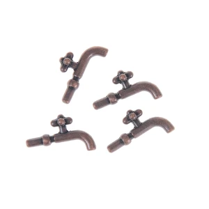 2 шт. 1:12 миниатюрный водопроводный кран из сплава, аксессуары для кукольного домика, мебель, игрушки