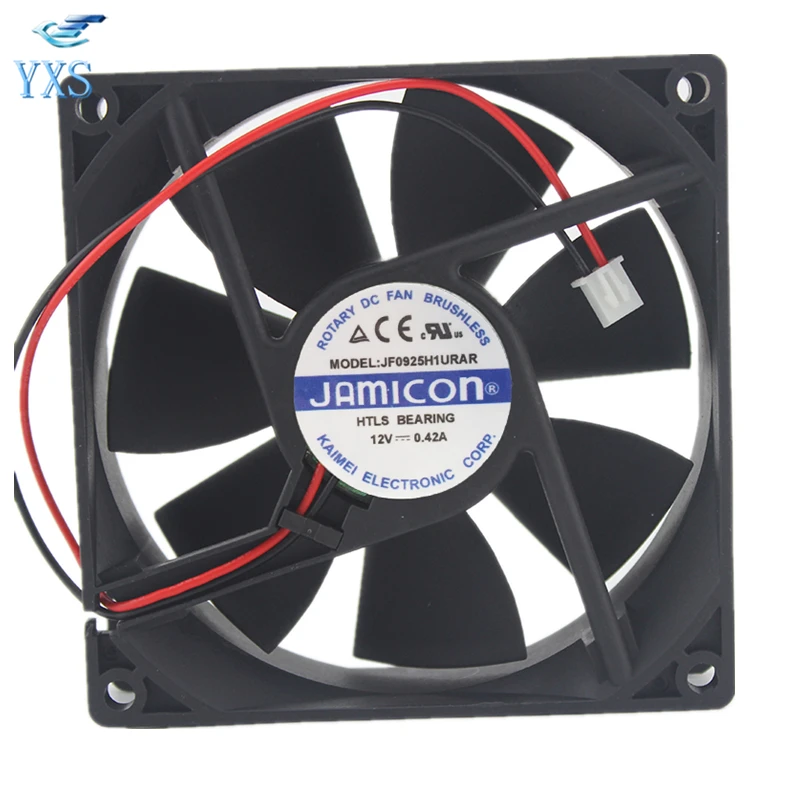 JF0925H1URAR DC 12V 0.42A 9025 9 см 90*90*25 мм 2 провода Вентилятор охлаждения|Запасные части| |