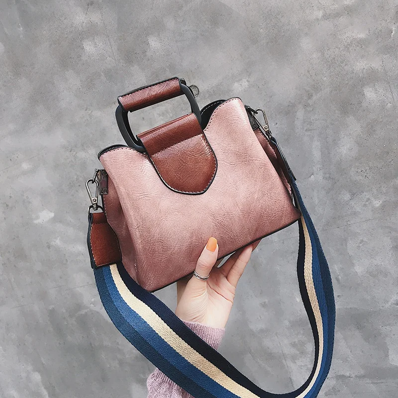 Pink Сумки из искусственной кожи, женские сумки, сумки через плечо, модные сумки через плечо - Цвет: Pink