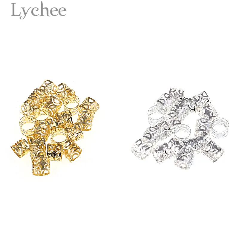Lychee 20 штук в стиле хип-хоп сплав полые подвязанные лентой с объемной волной