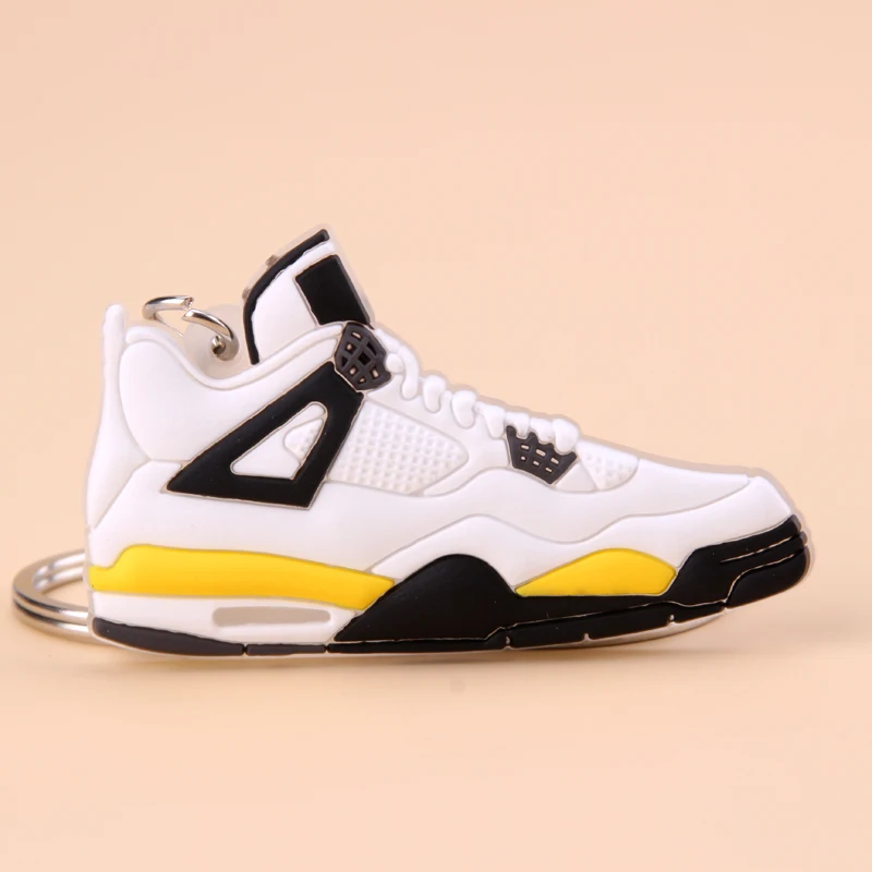 Picture Color2 Мини Jordan 4 брелок обуви Для мужчин Wome/Дети C логотипом отличный подарок для баскетбола брелок-кроссовок для ключей ключ держатель Porte Clef - Цвет: Picture Color2