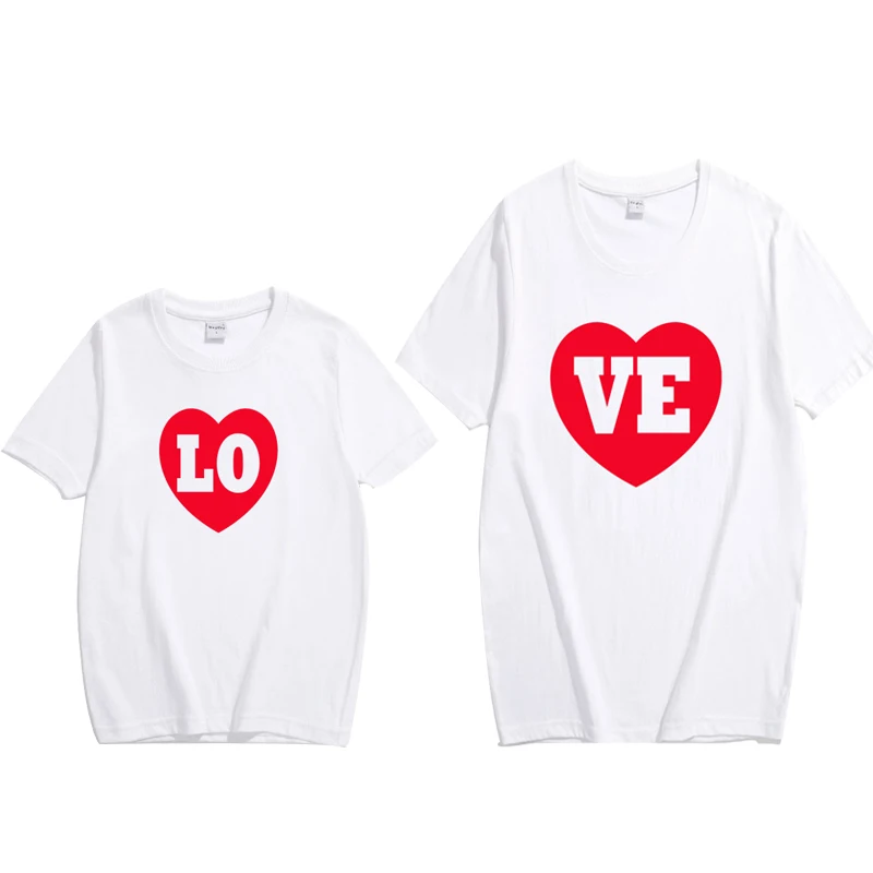2018 Summer Mother and Daughter Clothes Heart Pattern T-shirt Bodysuit Family Matching Tops Tee Clothing | Мать и ребенок