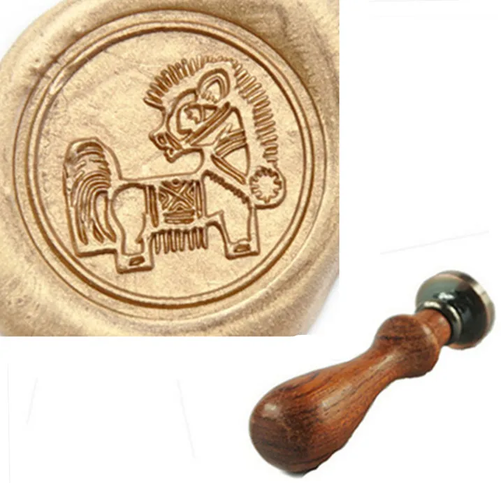 Набор для воска с китайским знаком зодиака винтажный восковой значок набор