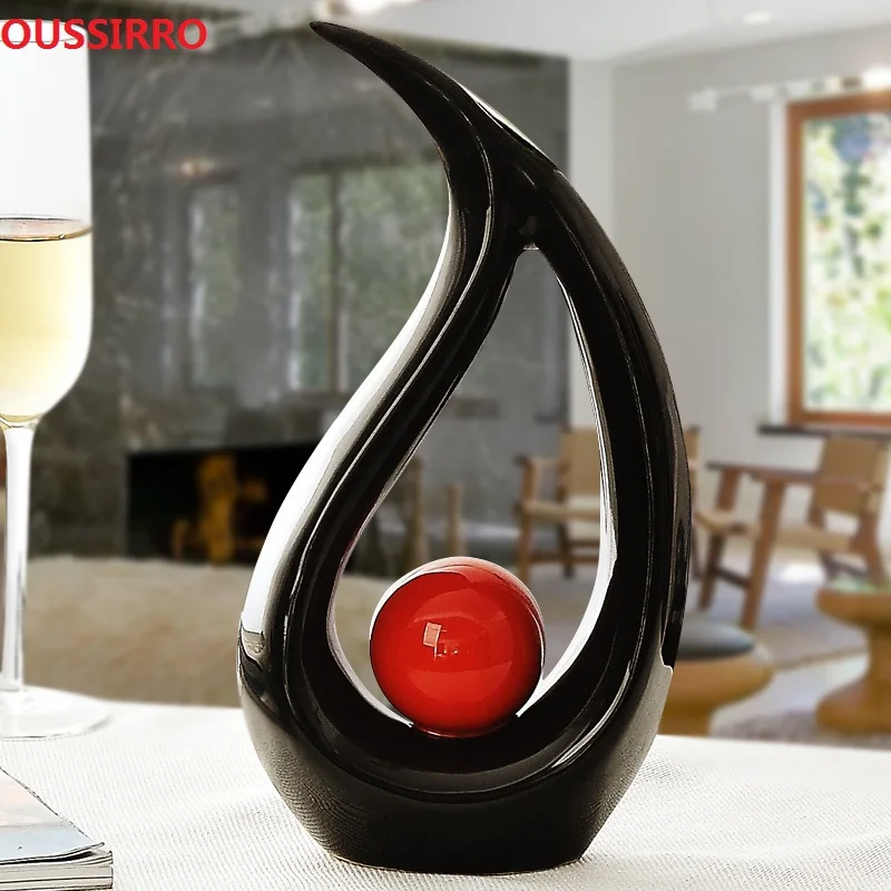 Европейский Креативный керамический орнамент украшение для дома поделки ТВ шкаф