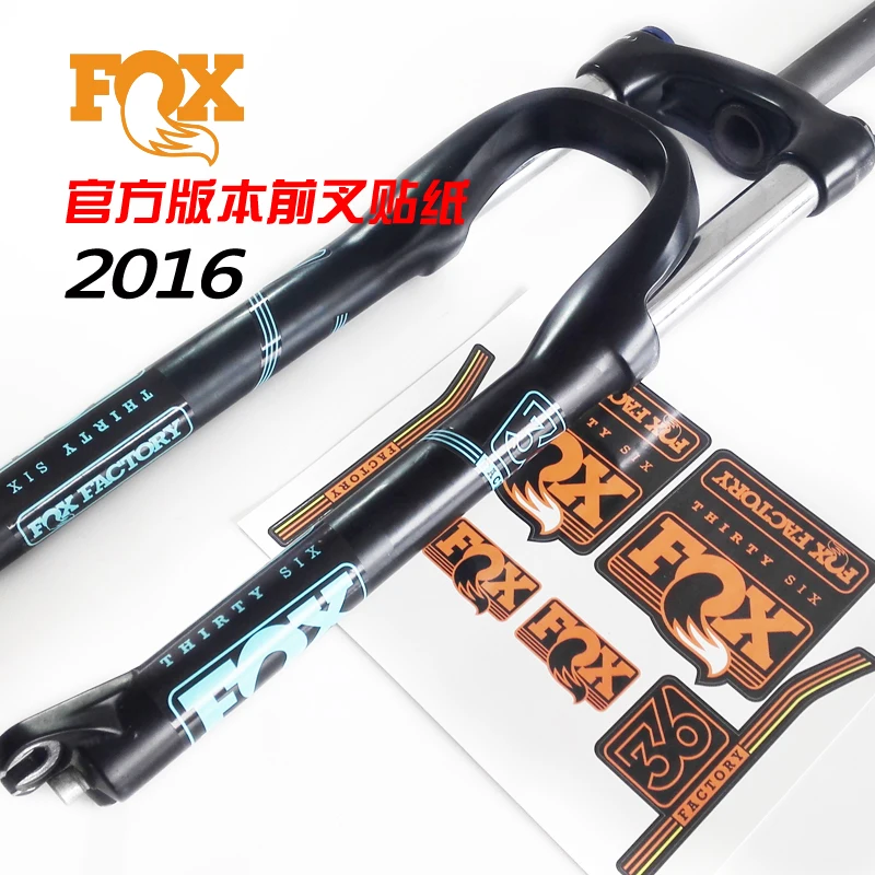 2016 Fox36 завод mtb наклейки на вилке Изменение Цвета горный велосипед подтяжках лиса