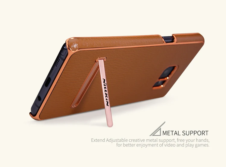 Для samsung Galaxy Note FE NILLKIN Роскошный кожаный чехол для телефона для Galaxy Note Fan Edition чехол с подставкой адсорбционный Магнитный чехол