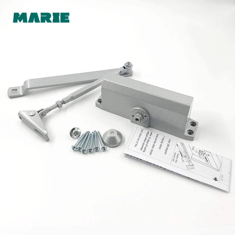 Тяжелые доводчики для дверей серебристая алюминиевая отделка 2 секции