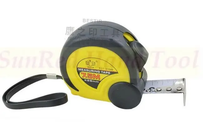 

EXCELLENT 7.5M*25MM steel white two-side metric calibration tape measure NO.01548 wholesale freeshipping