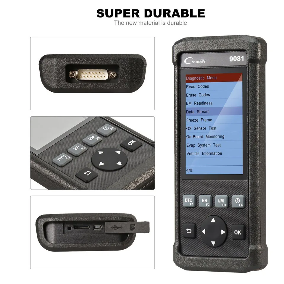 Запуск полный obd2 читателя Кода x431 Creader 9081 поддержка масло/EPB/SAS/BMS/DPF/TPMS/ ABS/IMMO