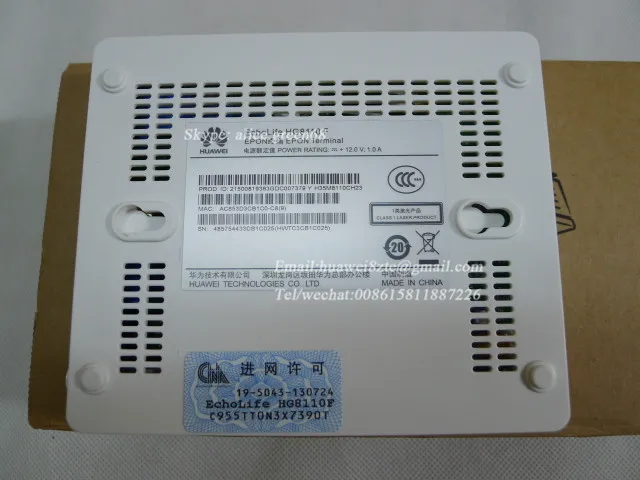 Оригинальный HG8110F EPON ONU с 1 * LAN + порт для телефона английская версия H.248 или