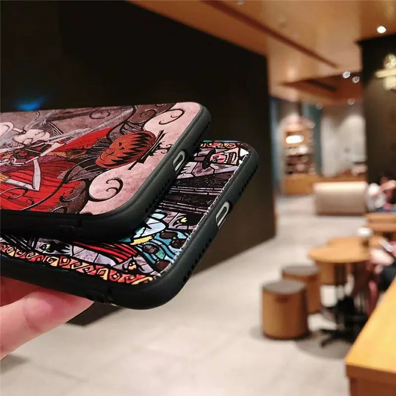 Хэллоуин Череп рельеф странный Джек черный ТПУ чехол для Coque iphone X XS XR MAX 6 6s 7 8 плюс