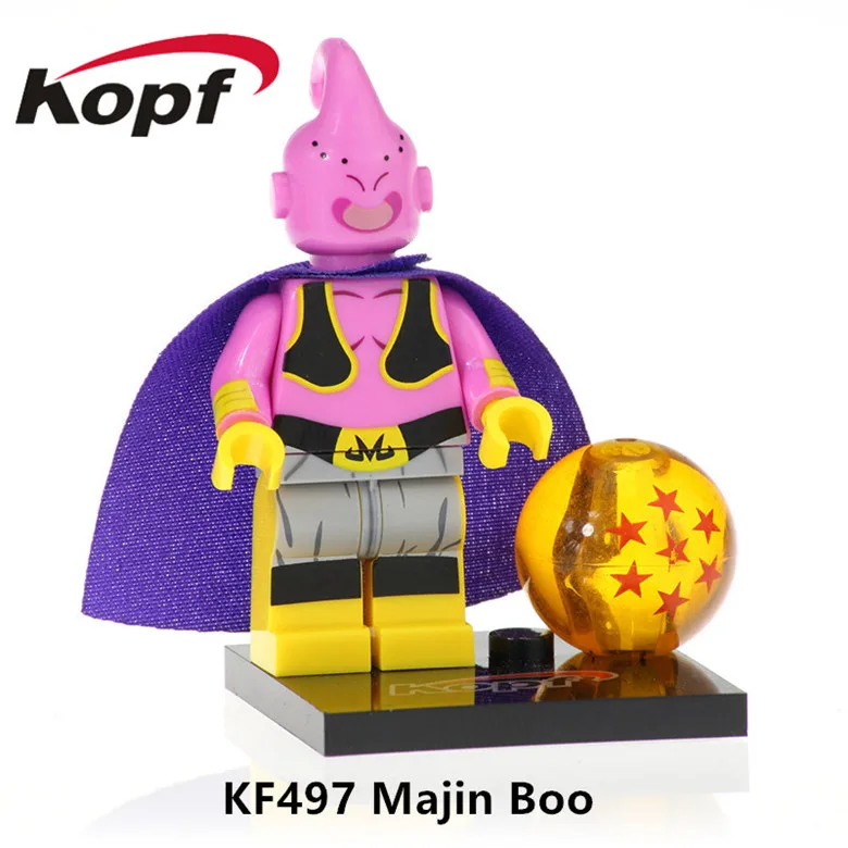KF497 Without Box KF525 один строительные блоки Сон Гоку Золотой Freze uuub хит Vogeta Dragon Ball Z фигурки Модель кирпичики для детей подарок игрушки - Цвет: KF497 Without Box