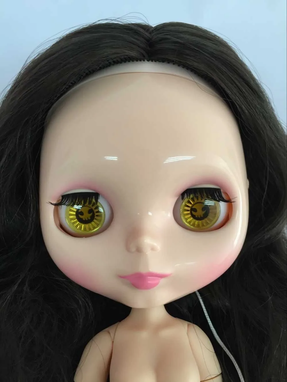 Кукла блайз шарнирная Обнаженная Заводская кукла с черными волосами подходит