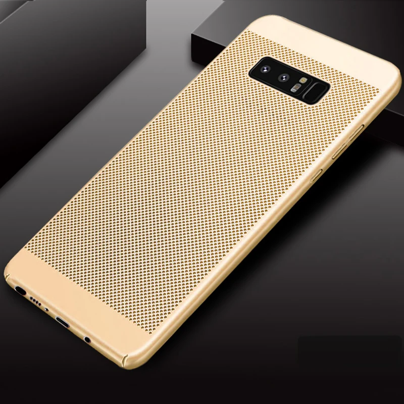 YueTuo luxury hard plastic radiating battery back cases etui coque cover case for samsung galaxy note 8 note8 phone accessories | Мобильные