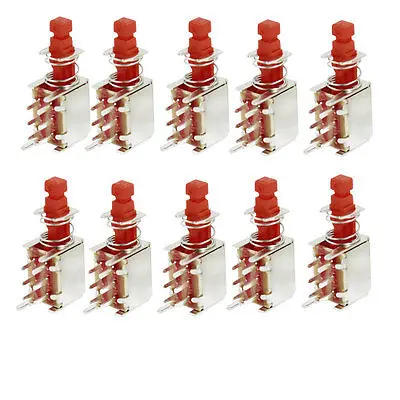 10 шт. самоблокирующийся блокировочный однонаправленный кнопочный выключатель pcb