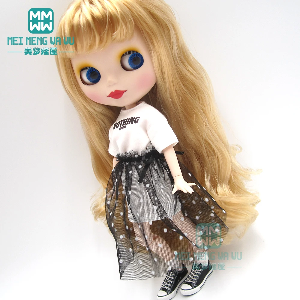1 шт.; Модная одежда Blyth в полоску; футболка; повседневная одежда для Blyth Azone 1/6; Аксессуары для кукол