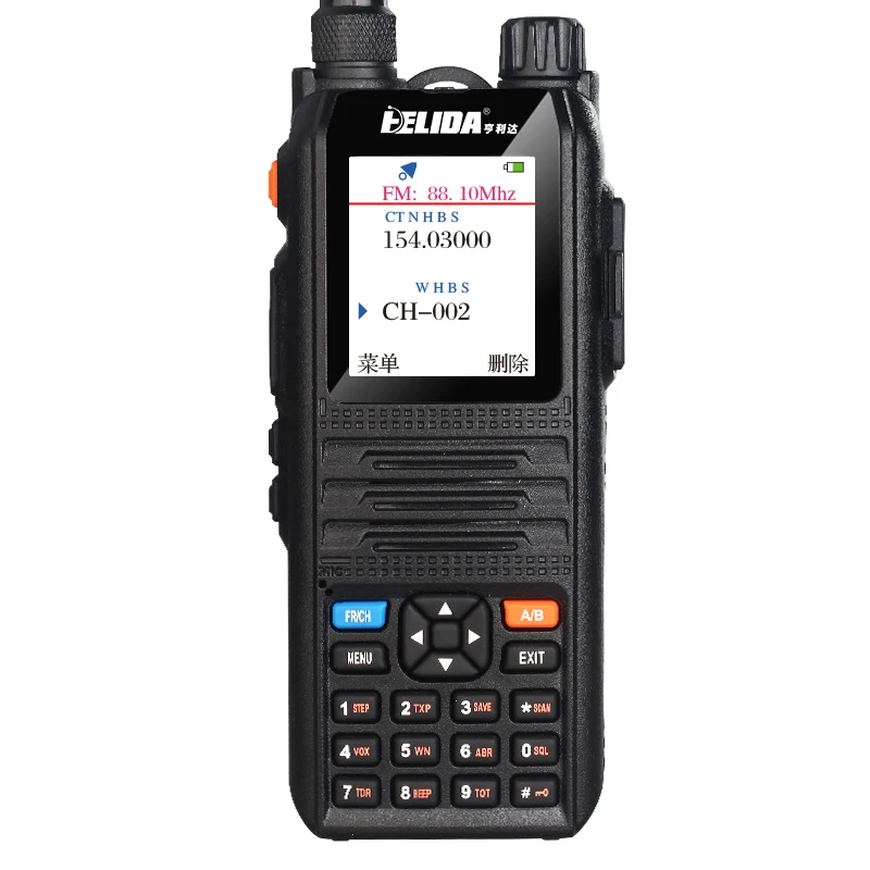 Color Display Walkie Talkie Radio Comunicador Professional 136-174/400-520 MHz 128 channels UHFVHF