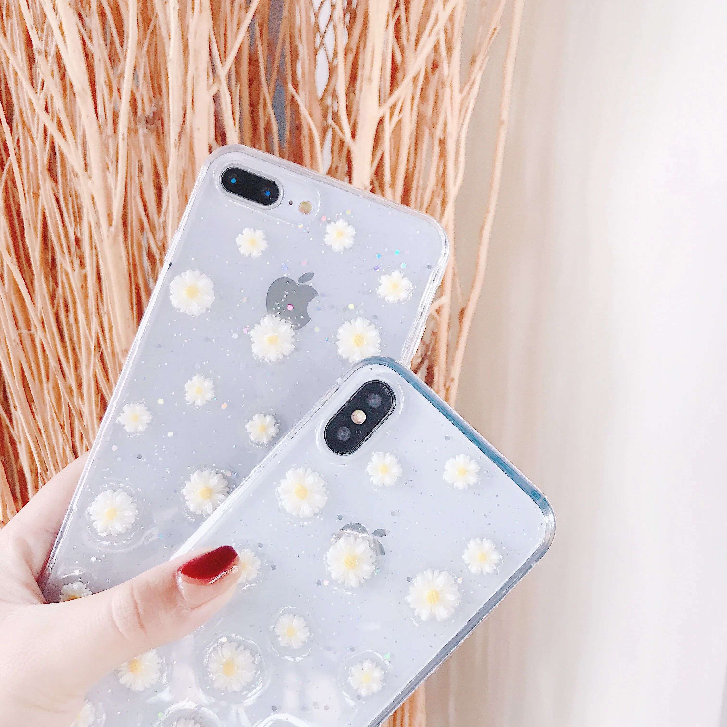 Чехол для телефона PEIPENG Real Daisy Flower чехол iPhone 7 8 6 6s Plus мягкая задняя крышка из ТПУ