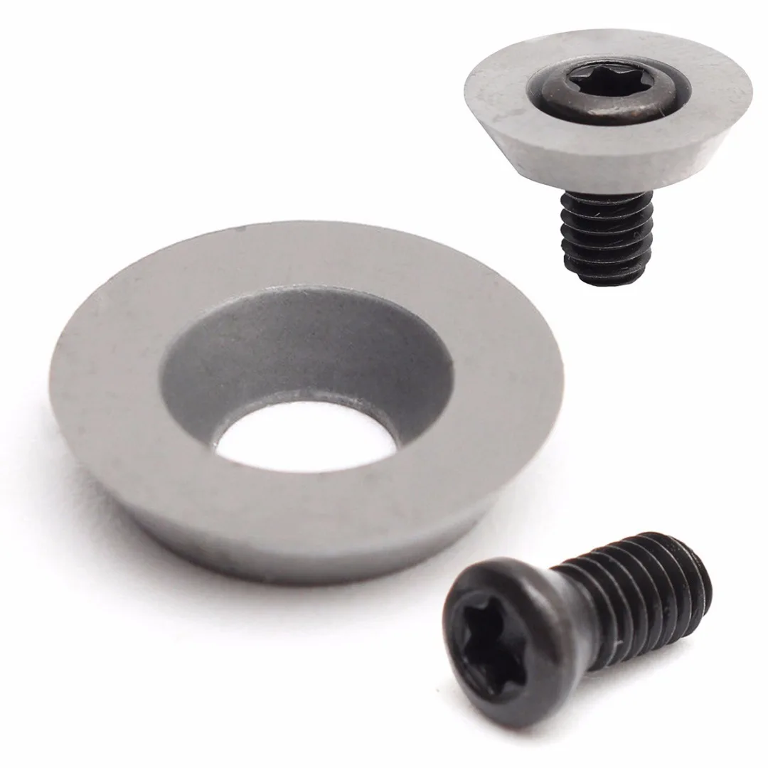 12 мм диаметр круглая карбидная вставка с винтом деревообрабатывающие лезвия для