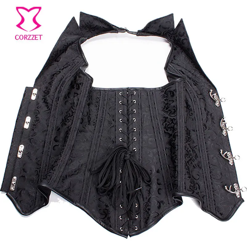 Корсет для похудения черный в стиле стимпанк | Женская одежда