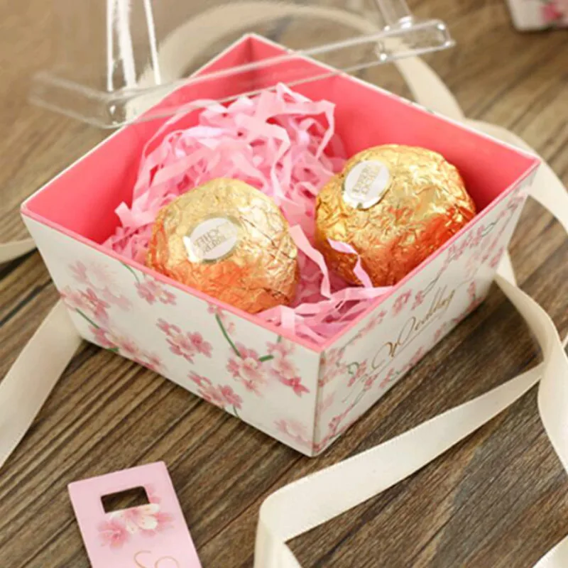 Коробка для конфет Baby Shower коробки свадебных сувениров с лентой подарки гостей