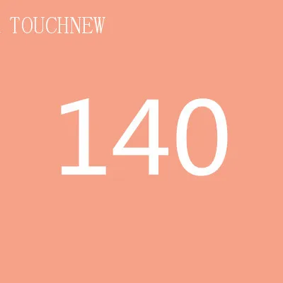 140 TOUCHNEW на заказ, одноцветные эскизные маркеры на спиртовой основе, двойная головка, кисть, маркеры, ручка для рисования, манга, товары для рукоделия, маркеры - Цвет: 140