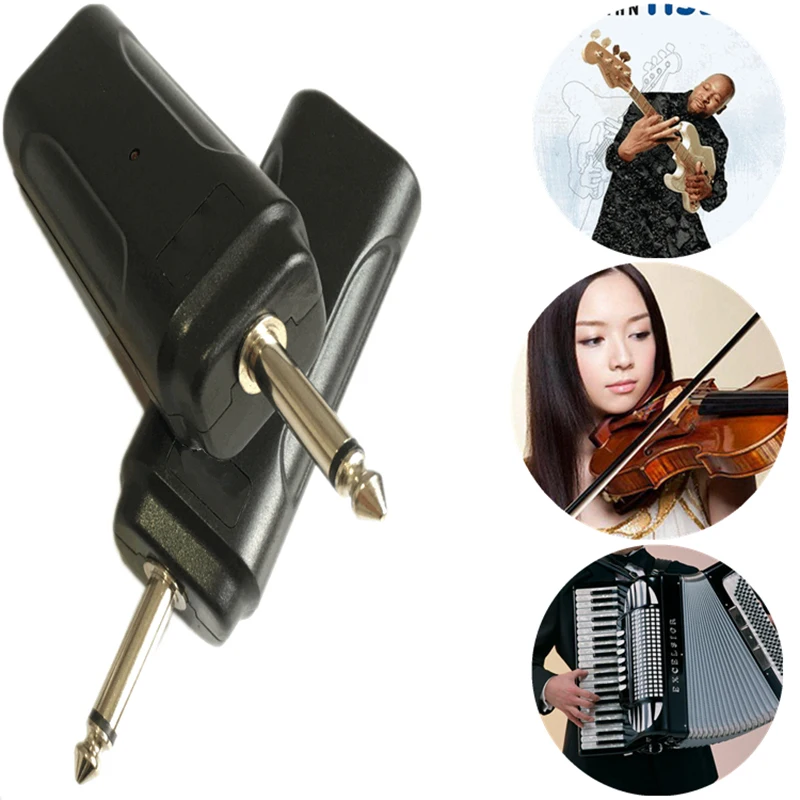 Portable Wireless Audio Transmitter Receiver System for Electric Guitar Bass Electric Violin Musical Instrument