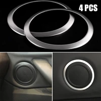 4pcs car door ring trim for bmw x1 f48 2016 2018 speaker ring cover interior front rear trim frame decor replacement accessories