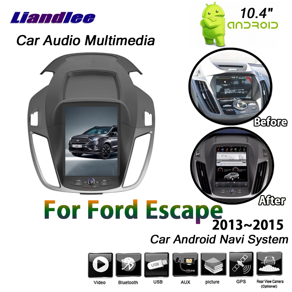 Автомобильная навигационная система GPS для Ford Escape 2013 радио AM FM автомобильный Аудио Видео вертикальный экран Android мультимедийный плеер