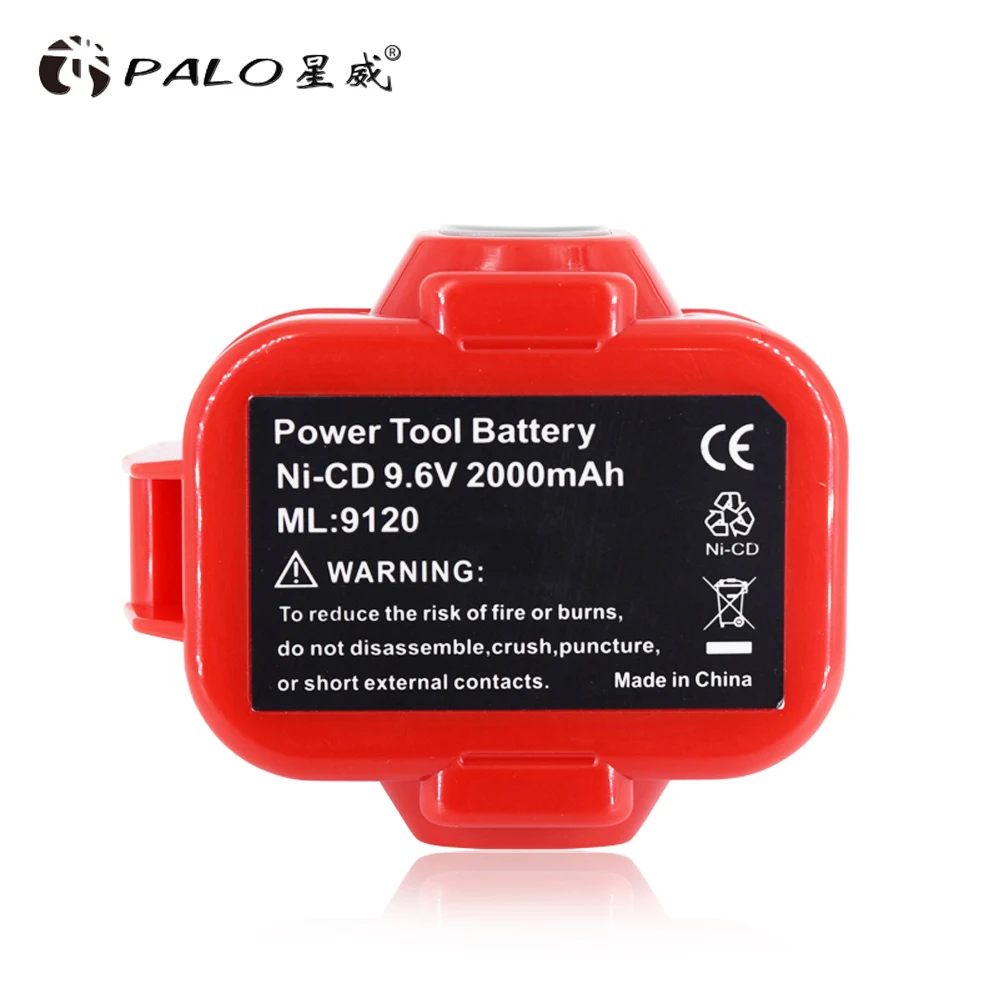 Аккумуляторная батарея PALO 9 6 в 2000 мАч Ni CD для электроинструментов Makita 9120 9122 9133 9134