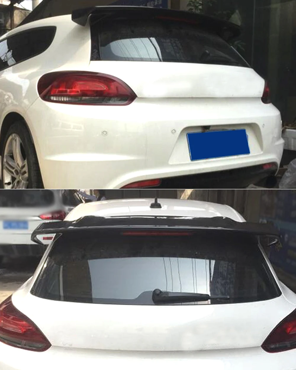 Углеродное волокно/FRP задний спойлер на крышу багажника задние крылья для Volkswagen VW Scirocco спойлер 2009- в стиль