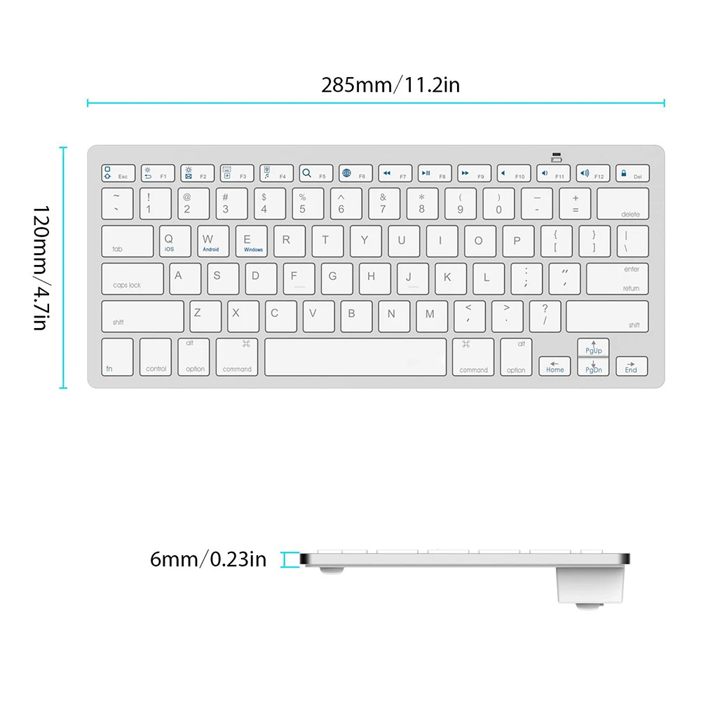 Высокое качество ультра тонкая Беспроводная связь Bluetooth клавиатура для IPAD MACBOOK