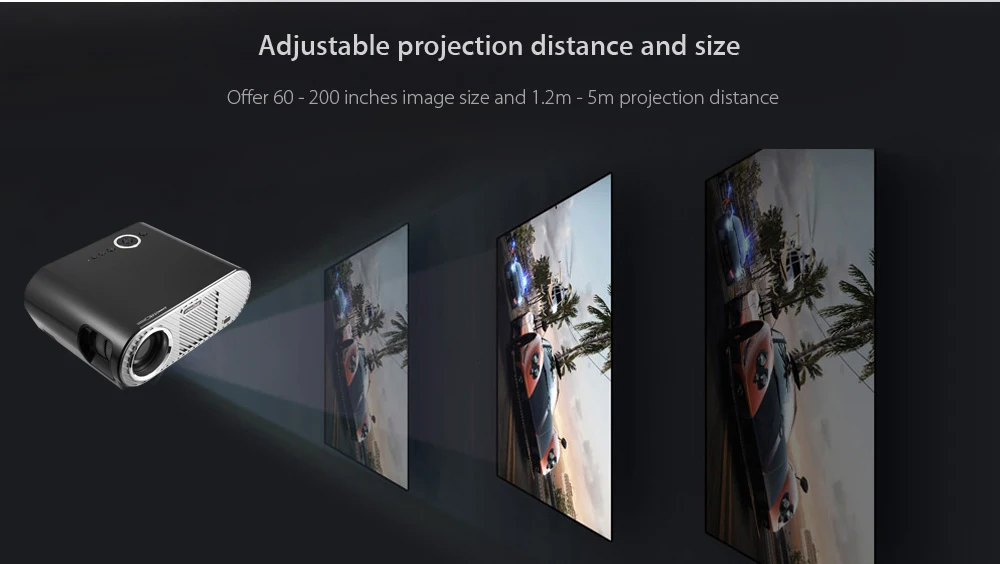 VIVIBRIGHT GP90 ЖК-проектор 3200 люмен проектор для домашнего кинотеатра Full HD 1080P проектор видео фильм Proyector поддержка ОС Android
