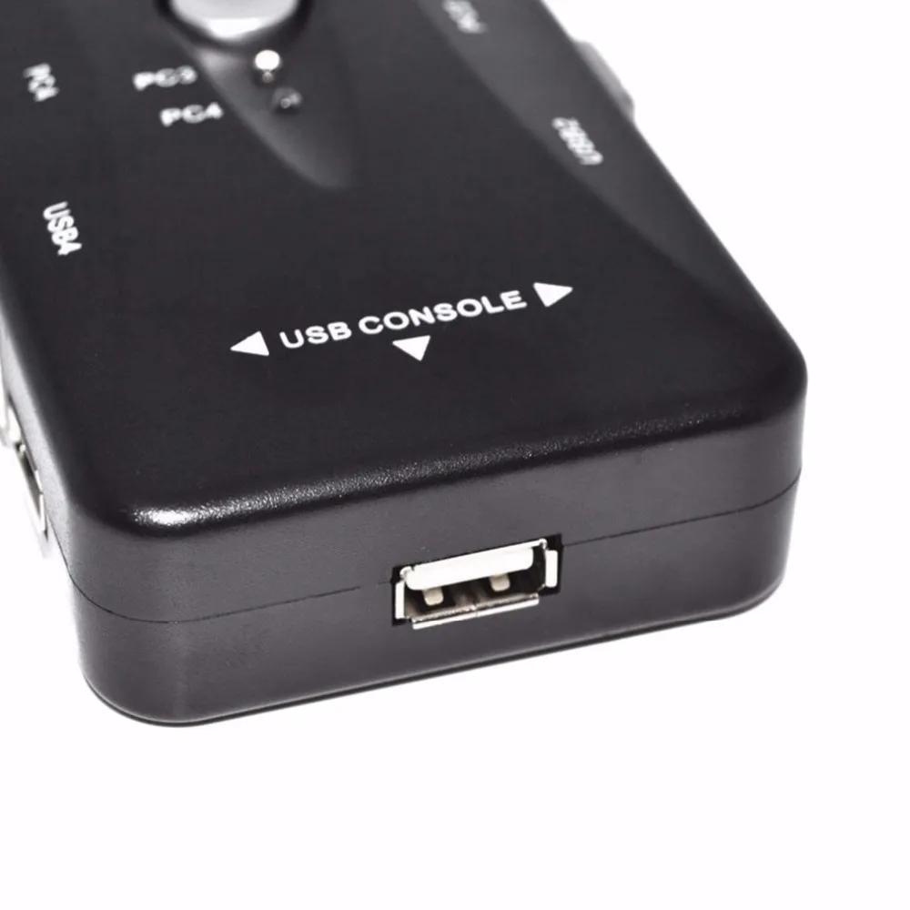 4 портовый концентратор USB 2 0 KVM VGA/переключатель SVGA Box адаптер соединяет принтер