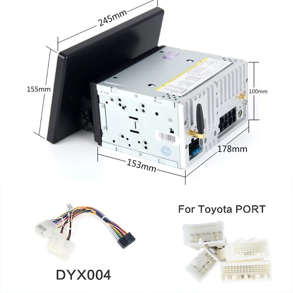 2 Din Toyota Port 10," ips Android 9,0 Автомобильный gps радио плеер 2 двойной один 1 Din универсальный авто стерео Мультимедиа для Toyota Nissan Honda ISO - Цвет: 2 Din Toyota Port